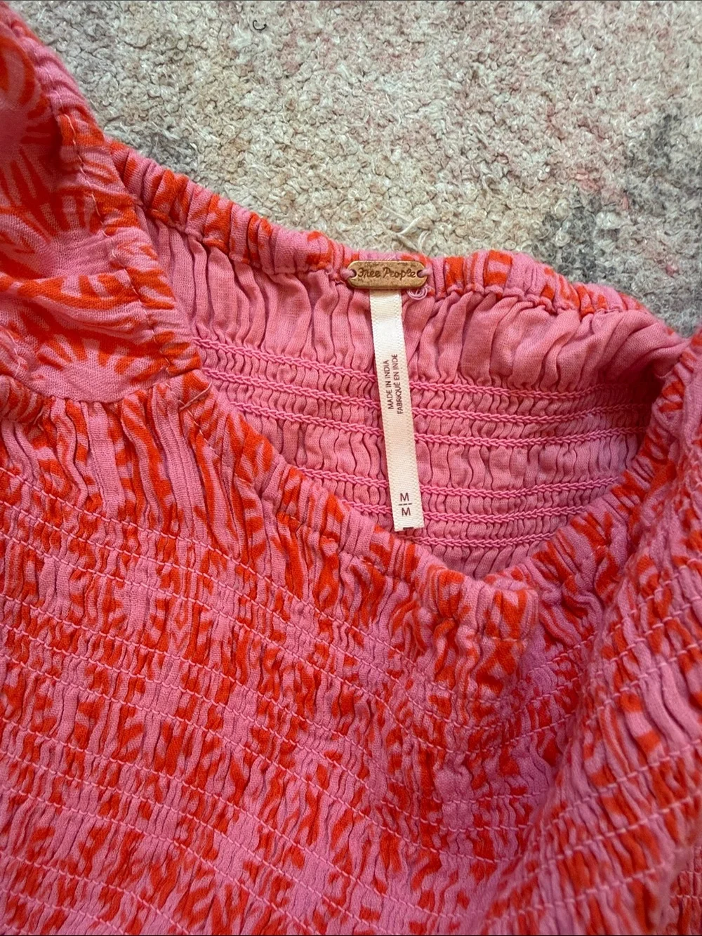 Free People smocked bodice